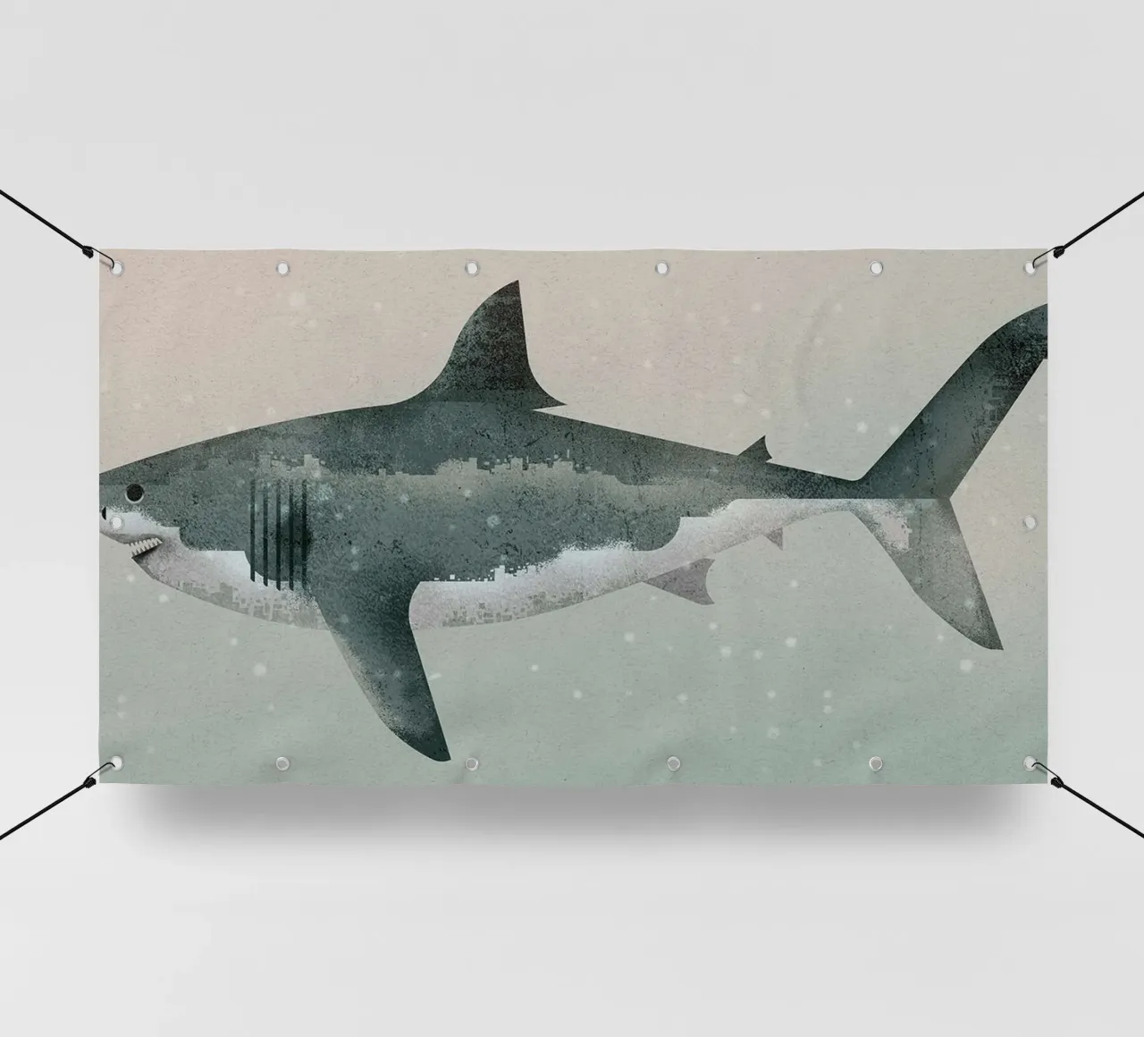 Megalodon telo in pvc da David Jackson