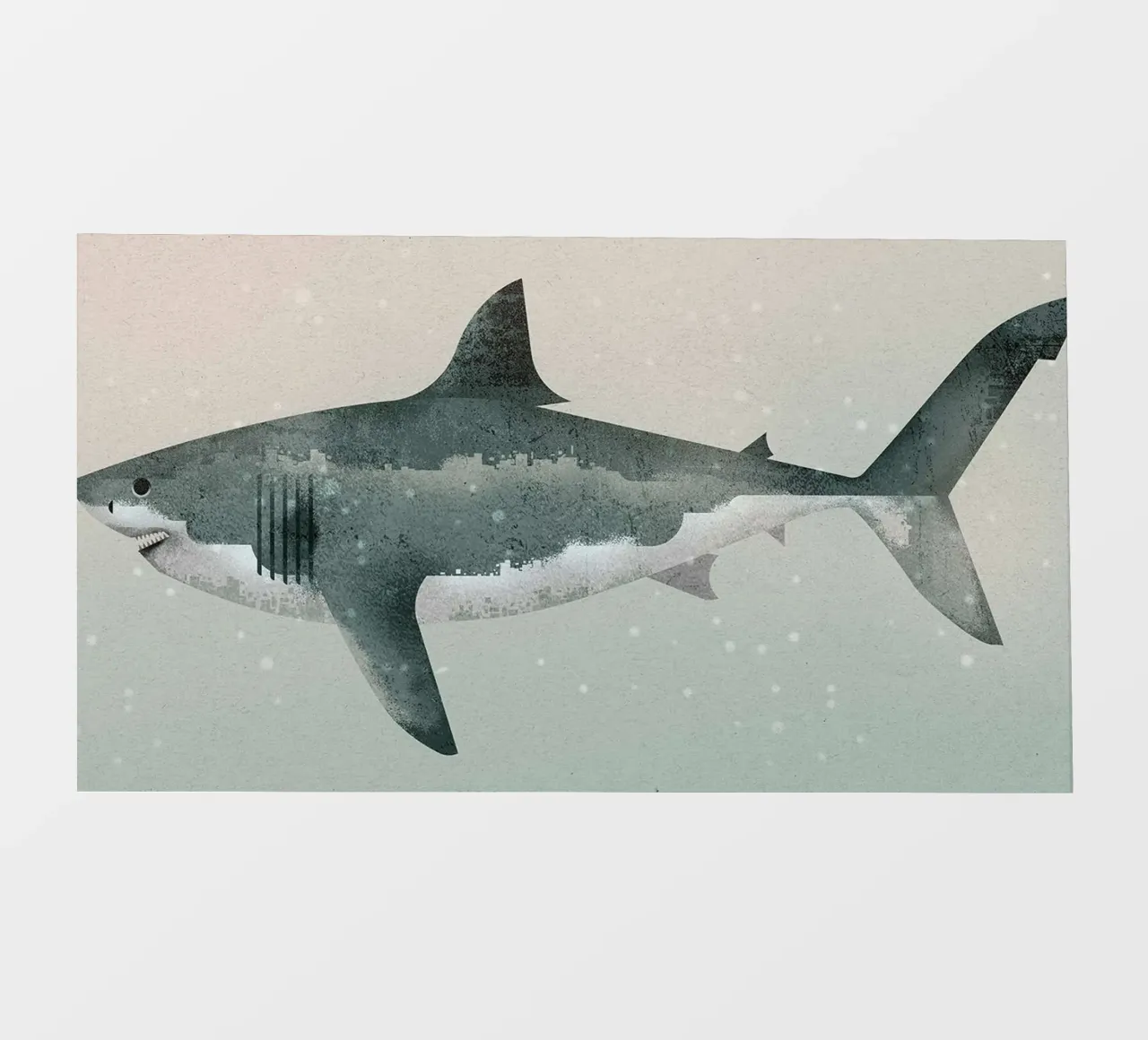 Megalodon telo in pvc da David Jackson
