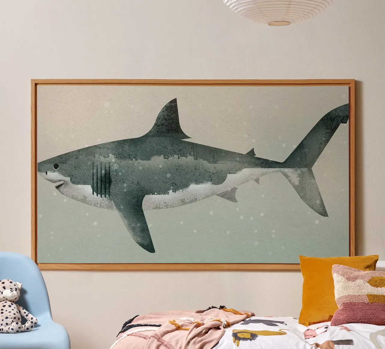 Megalodon alluminio dibond da David Jackson