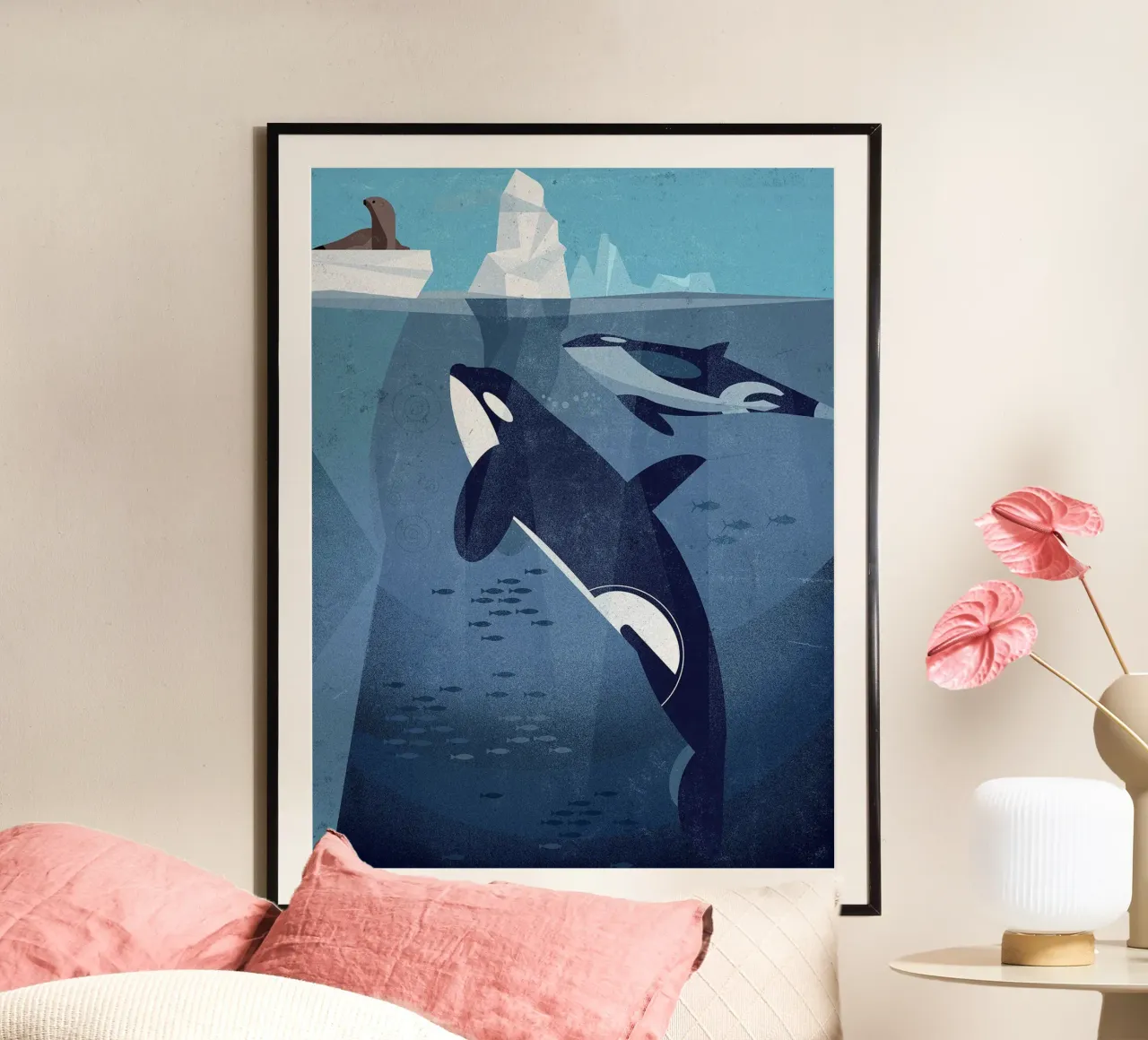 Orca di Dieter Braun poster da David Jackson