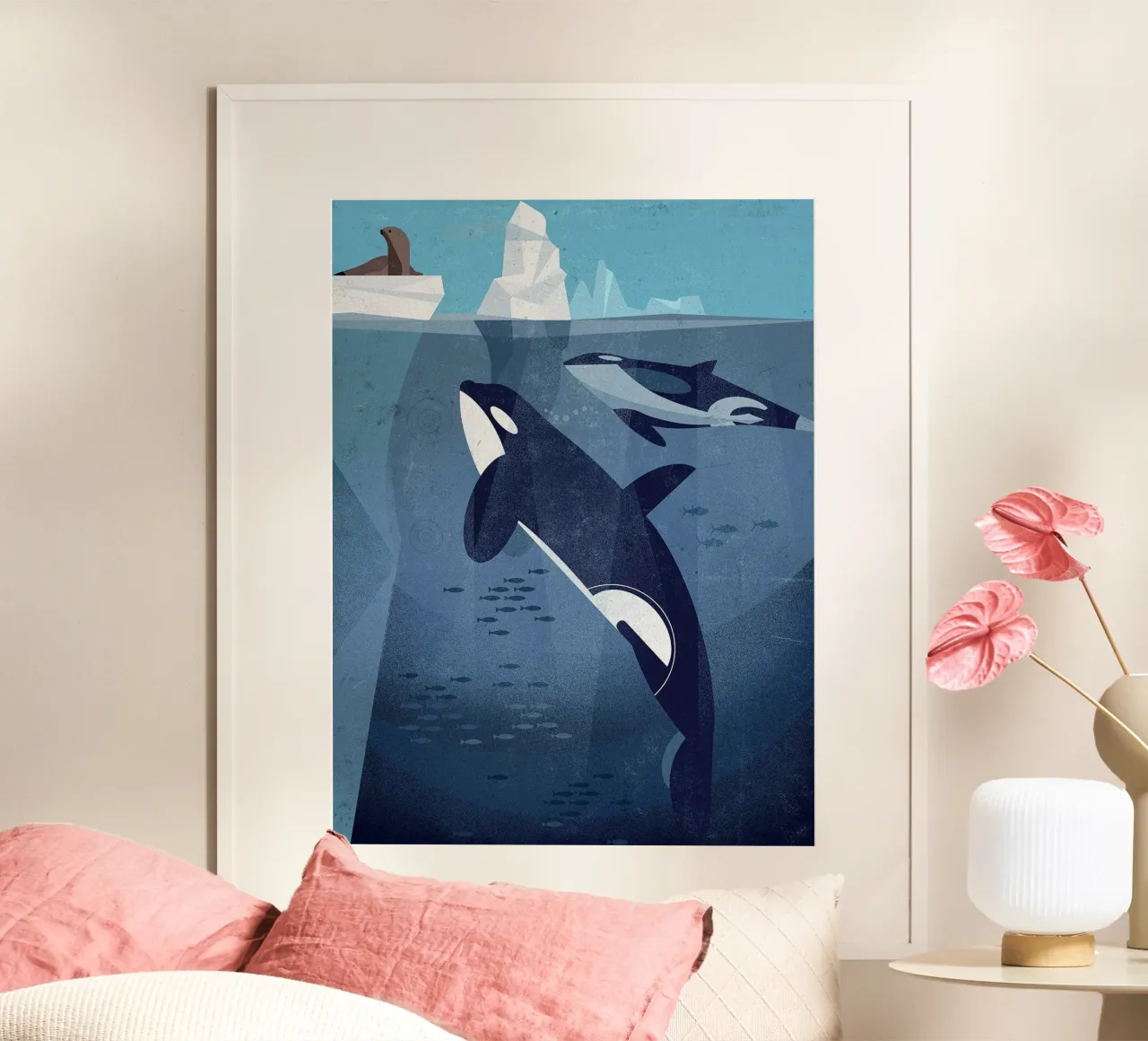 Orca di Dieter Braun poster da David Jackson
