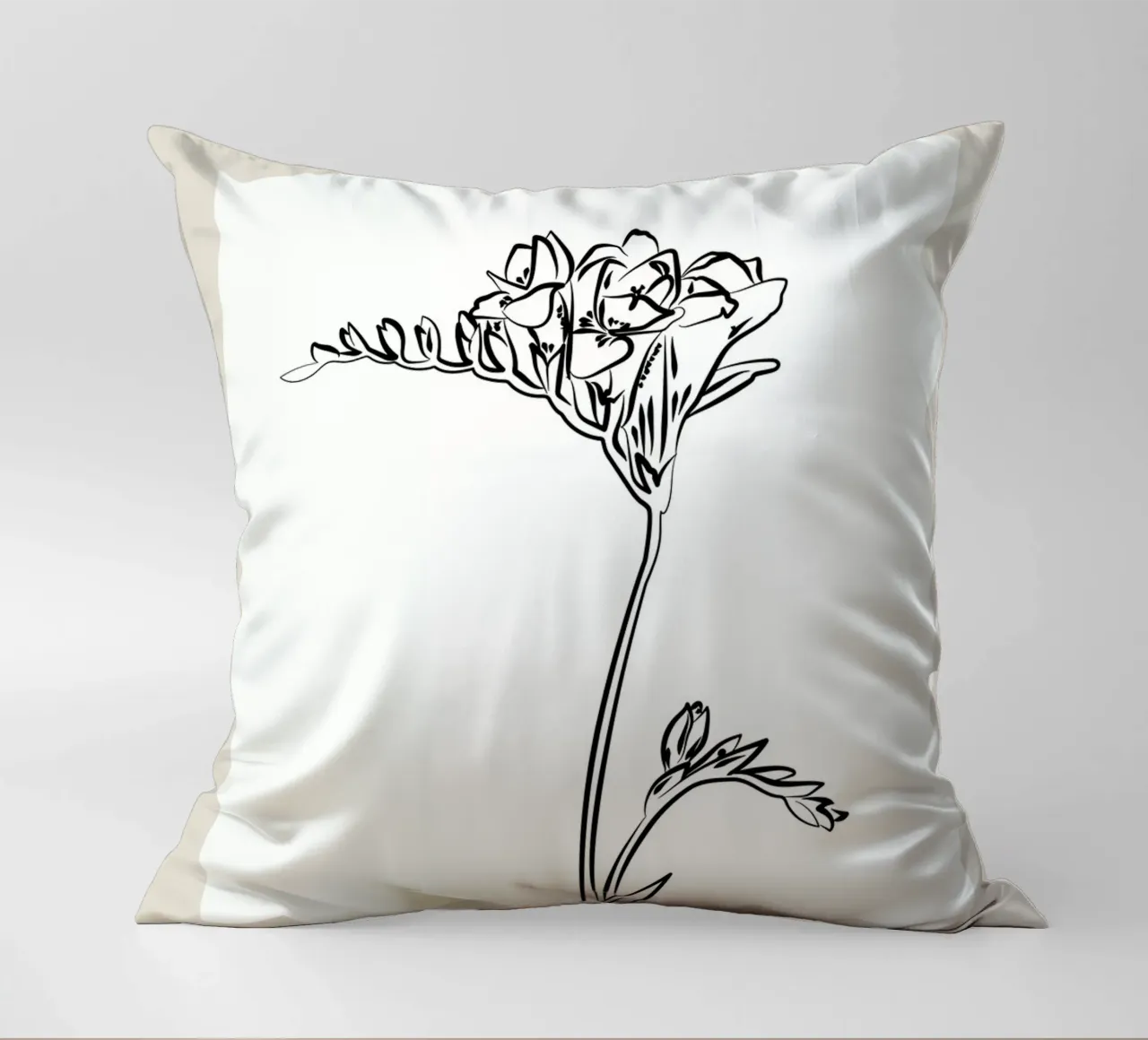 Boho Bohemian 9 Gladiolus cuscino da Boho Print Collection