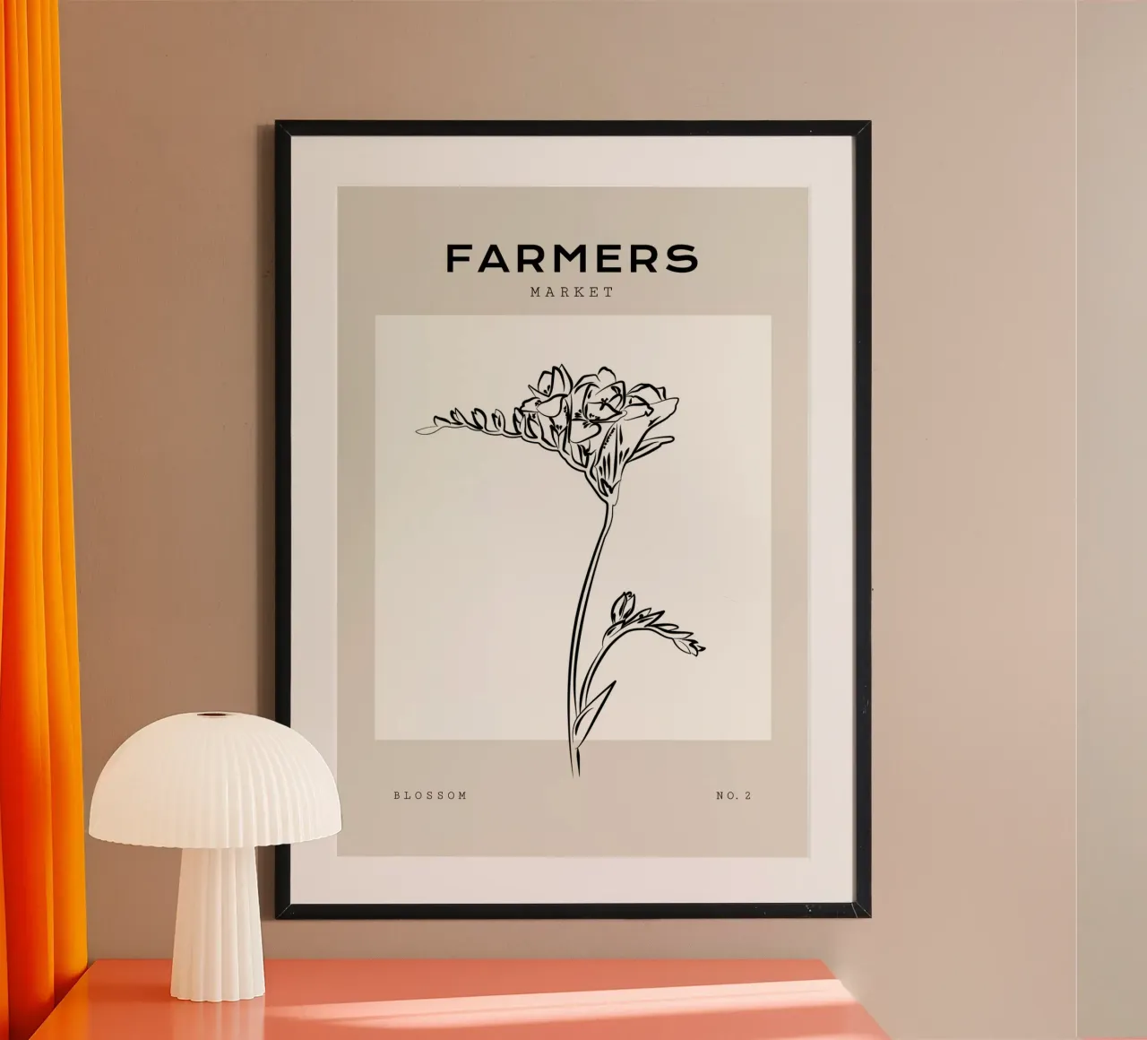 Boho Bohemian 9 Gladiolus poster da Boho Print Collection