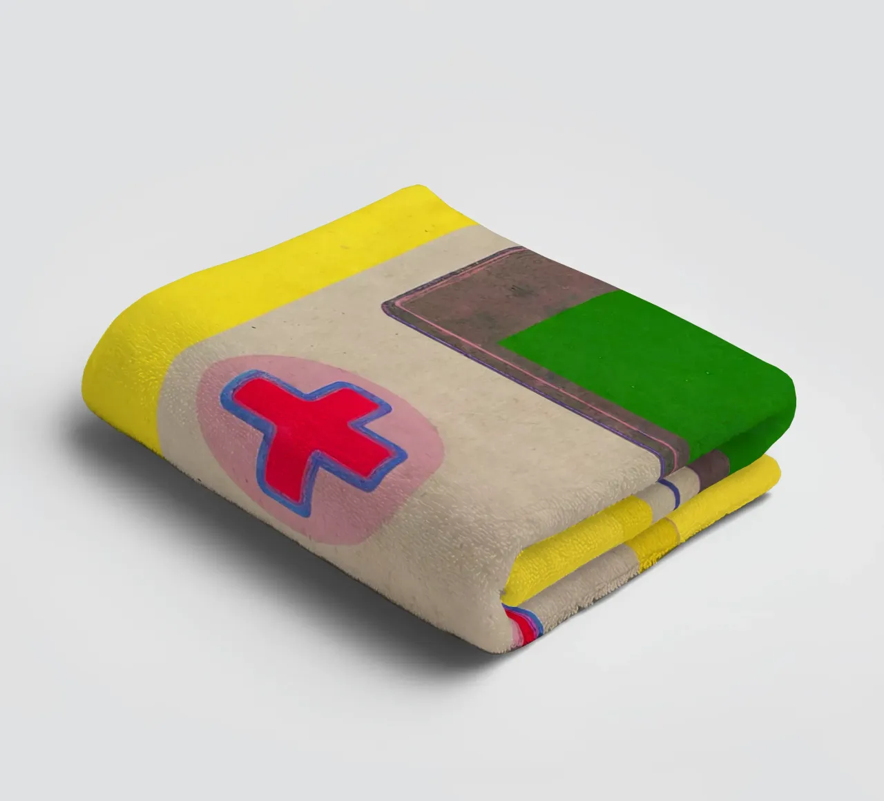 Retro Gameboy Poster - Pop art print for gamers:inside towel by KUNSTstück