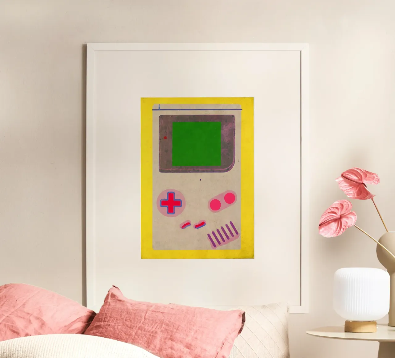 Poster retro Gameboy - Stampa pop art per i videogiocatori:interno poster da KUNSTstück