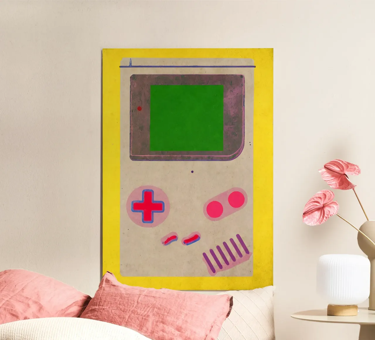 Poster retro Gameboy - Stampa pop art per i videogiocatori:interno poster da KUNSTstück