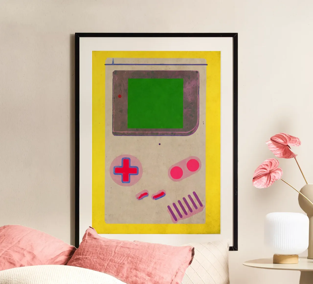 Poster retro Gameboy - Stampa pop art per i videogiocatori:interno poster da KUNSTstück