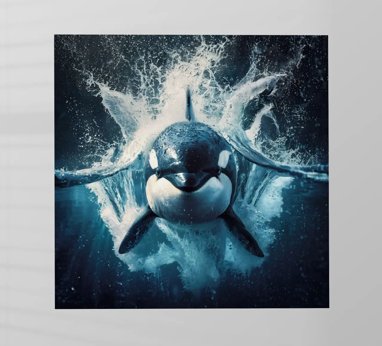 Orca Killer Whale pellicola backlit da David Jackson