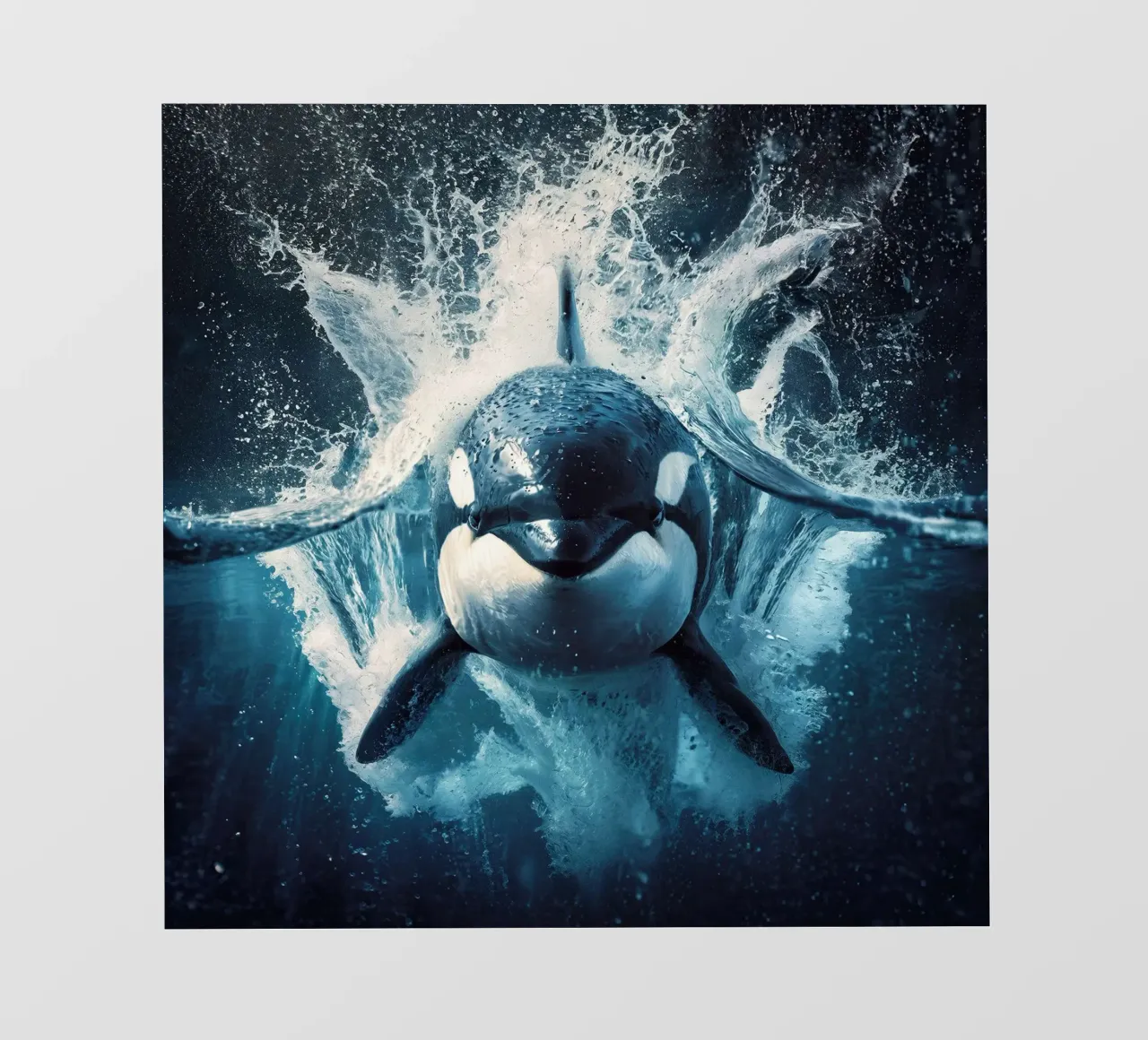 Orca Killer Whale pellicola backlit da David Jackson