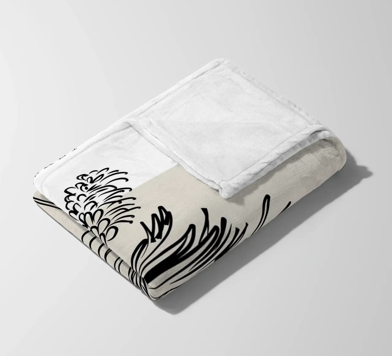 Boho Bohemian 9 Hyacinth coperta in pile da Boho Print Collection