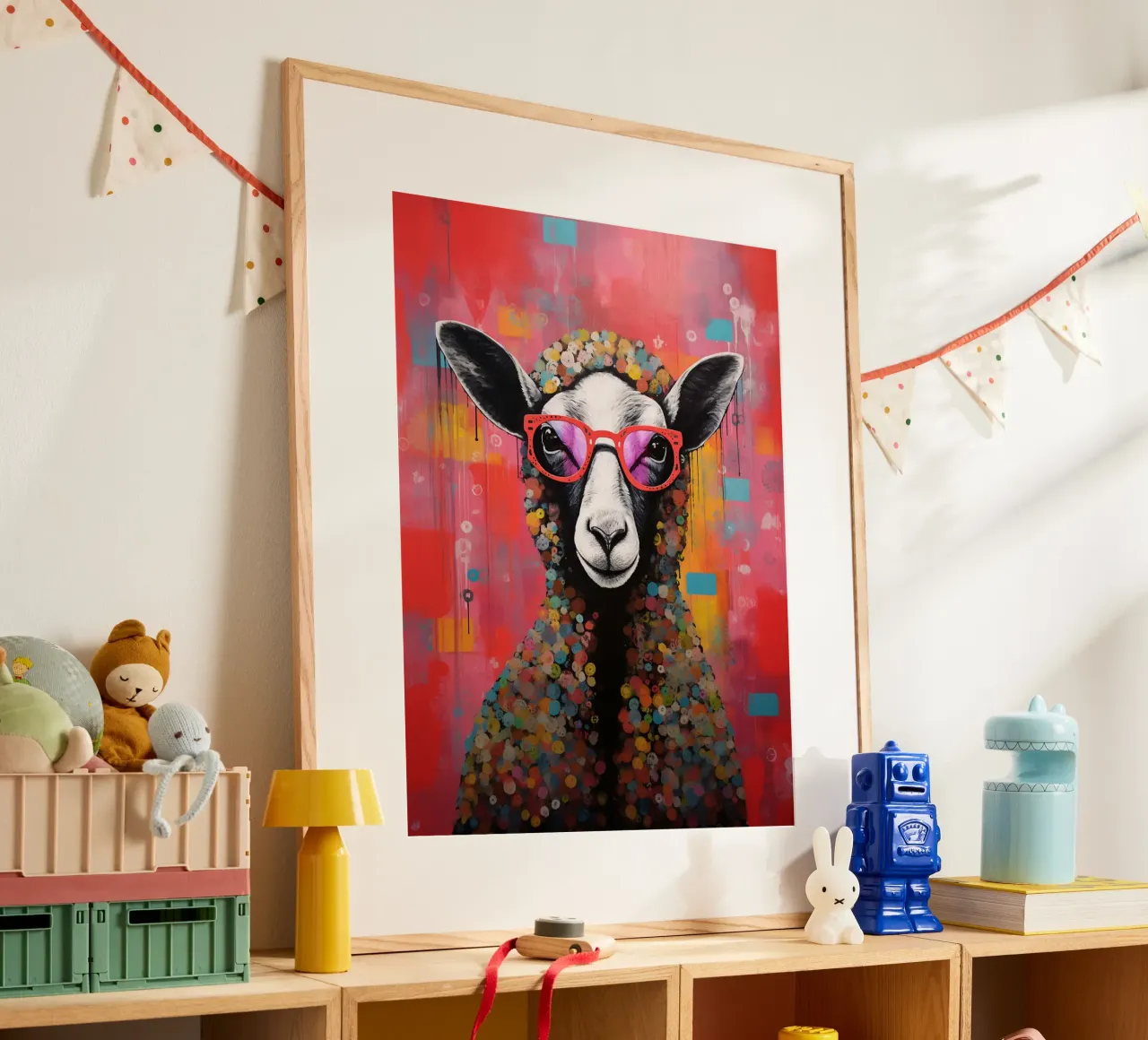 Pecore dagli occhiali stravaganti poster da David Jackson