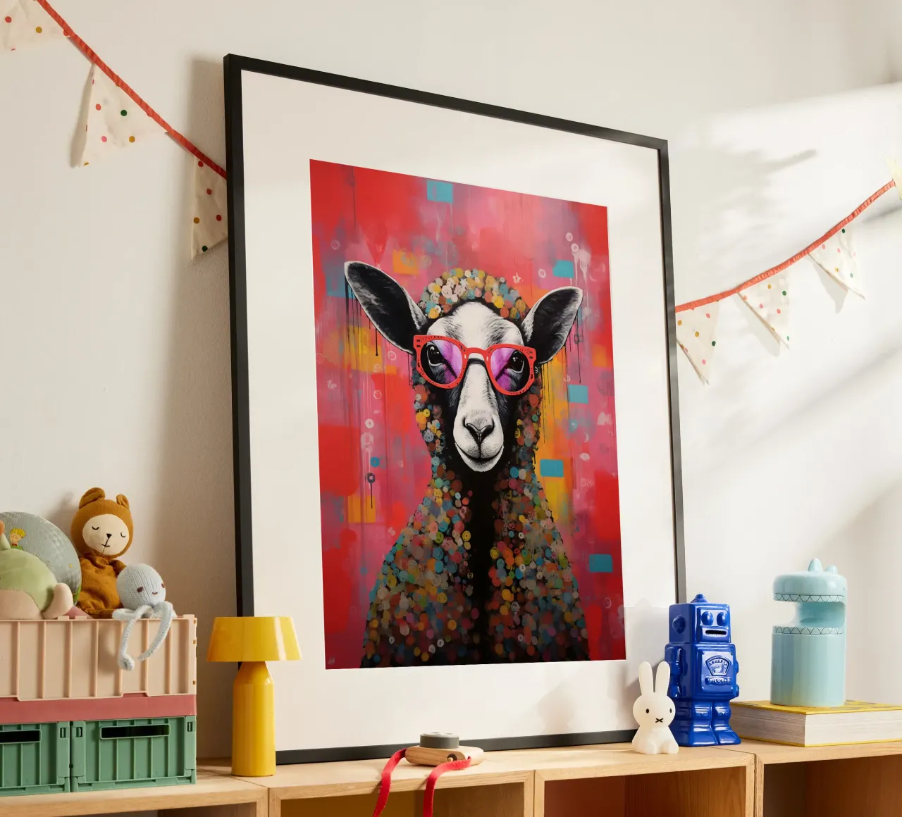 Pecore dagli occhiali stravaganti poster da David Jackson