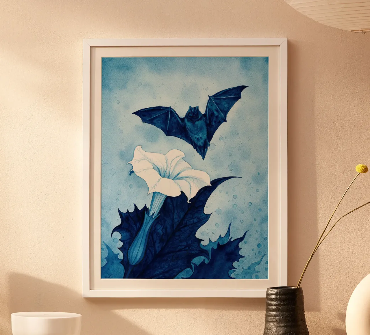 Pomme d'épine sacrée et chauve-souris poster de David Jackson