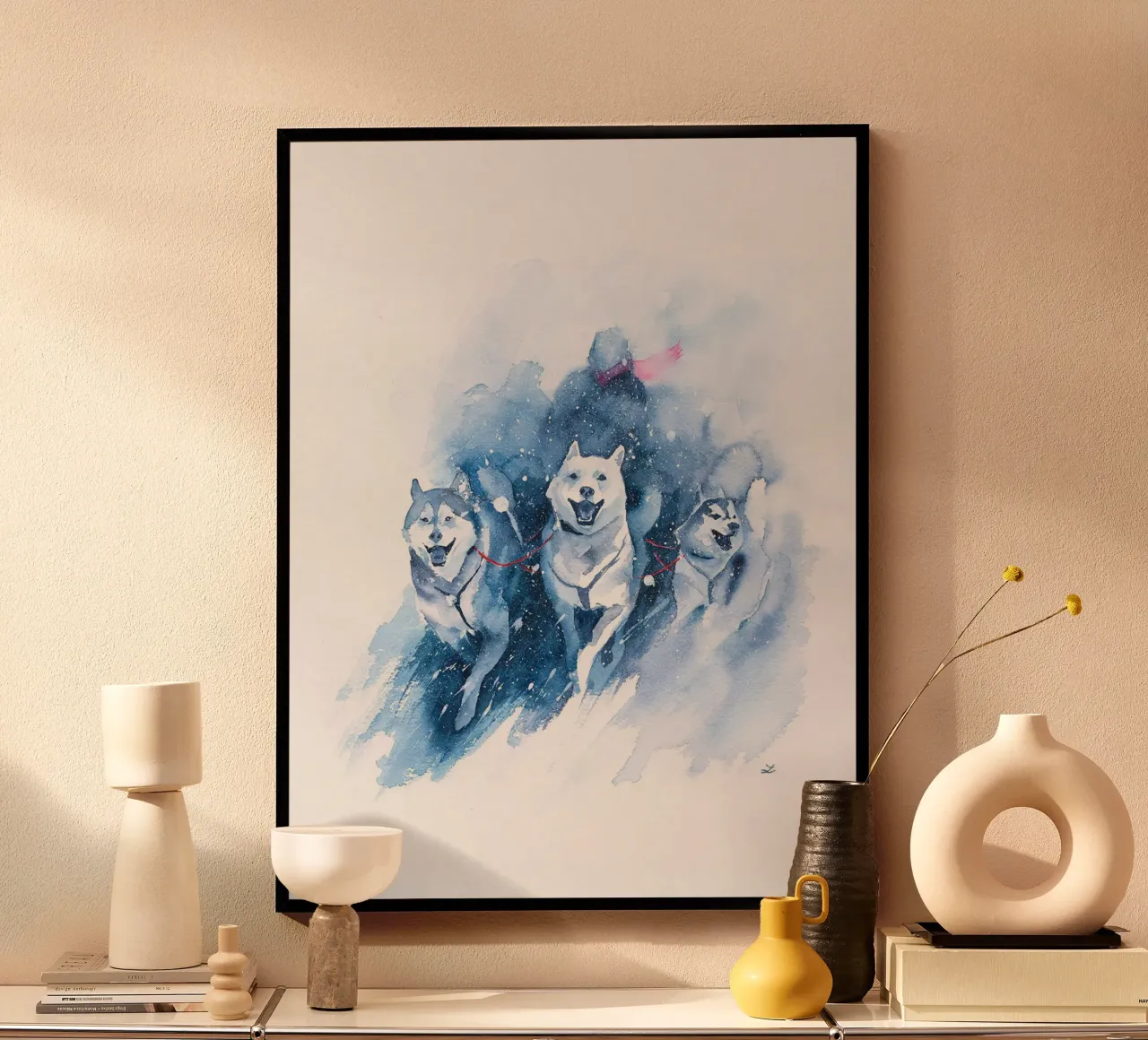 Cani da slitta poster da David Jackson