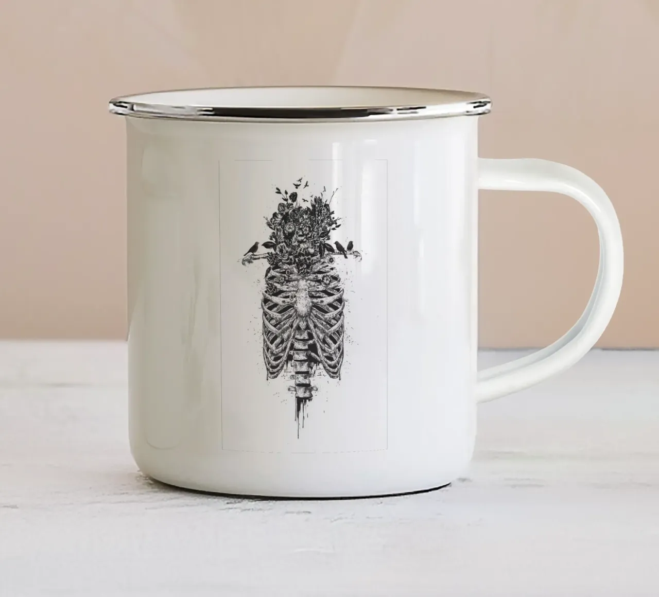 Tree of life tazza in smalto da Balazs Solti