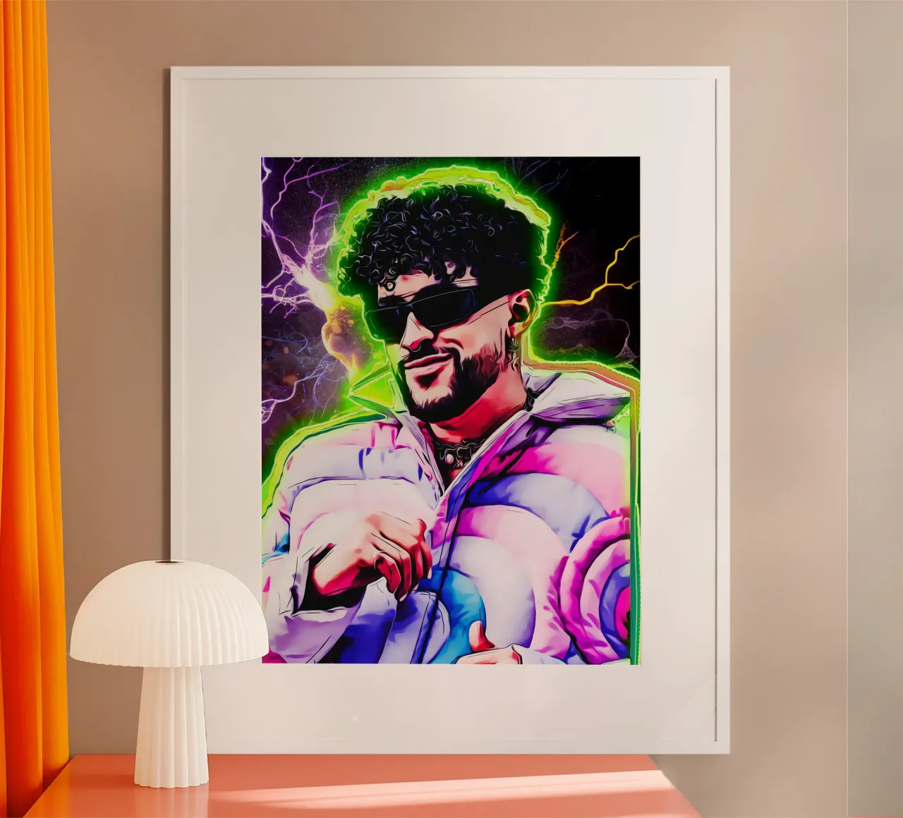 1001 neon art RB poster da aank1001