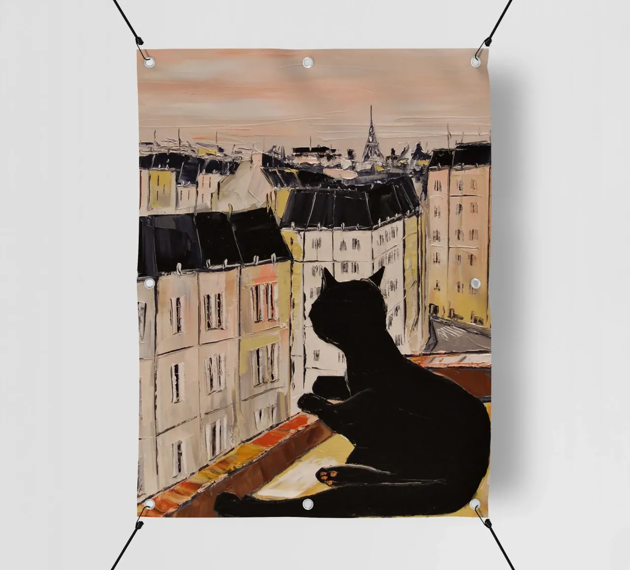 Tomcat a Parigi telo in pvc da David Jackson