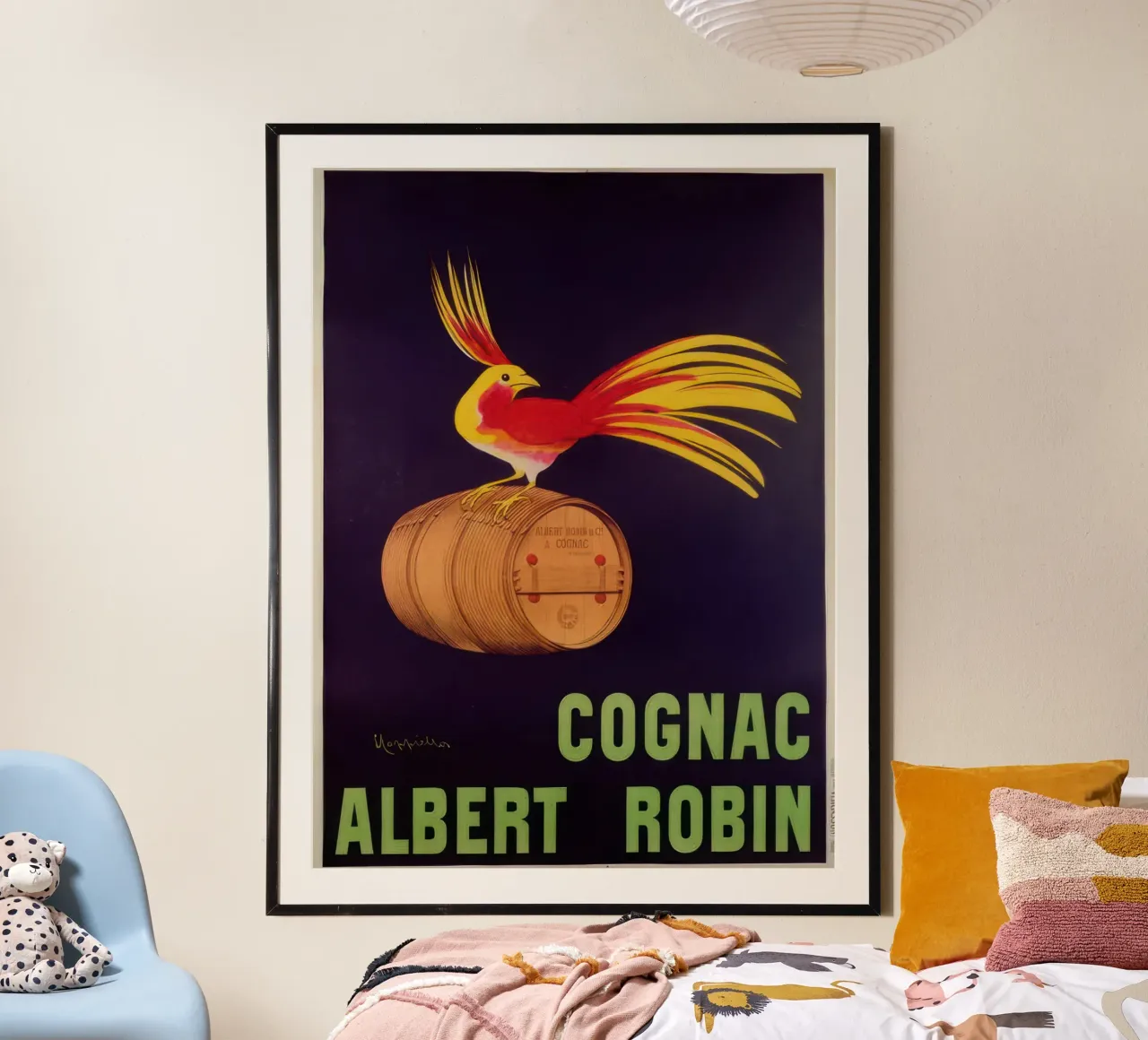 pubblicità "Albert Robin Cognac poster da mix mate