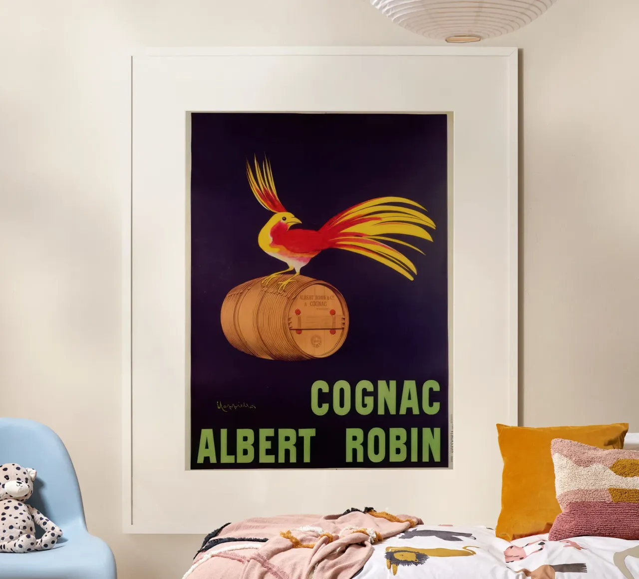 pubblicità "Albert Robin Cognac poster da mix mate