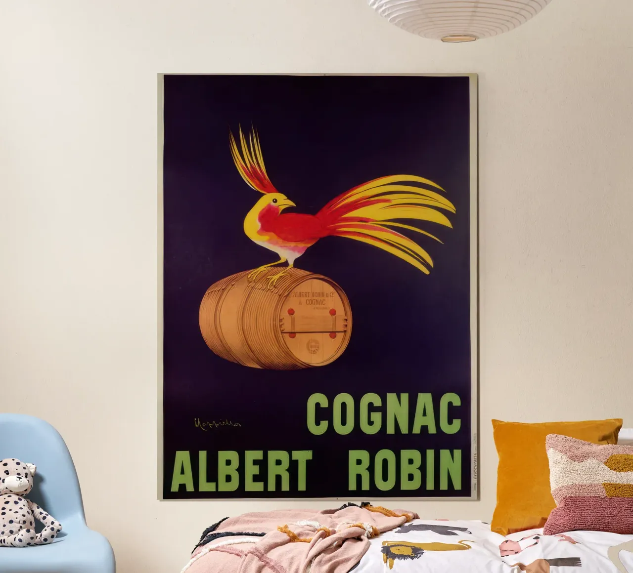 pubblicità "Albert Robin Cognac poster da mix mate