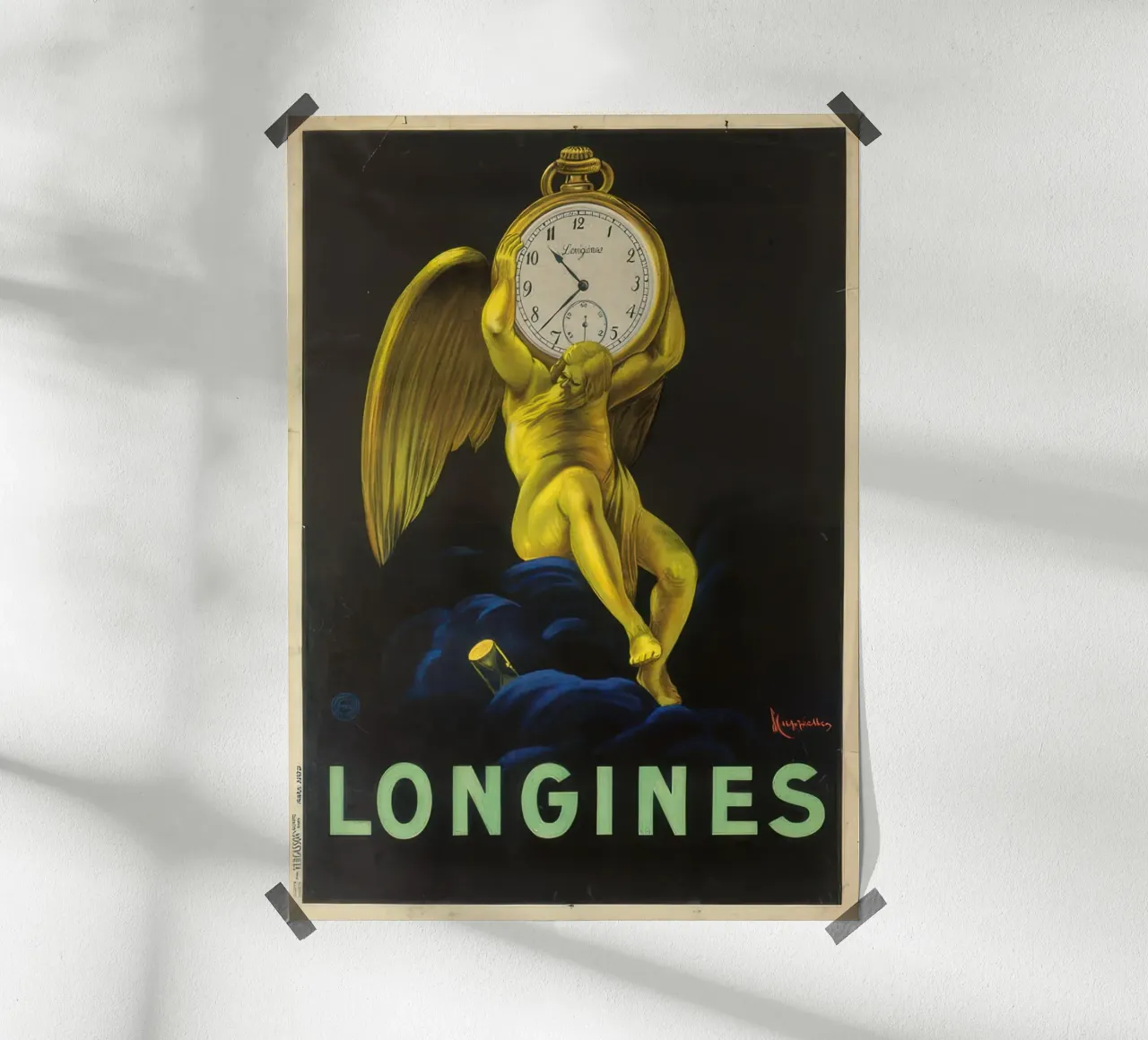 Gli orologiai svizzeri Longines poster con telaio in plastica da mix mate