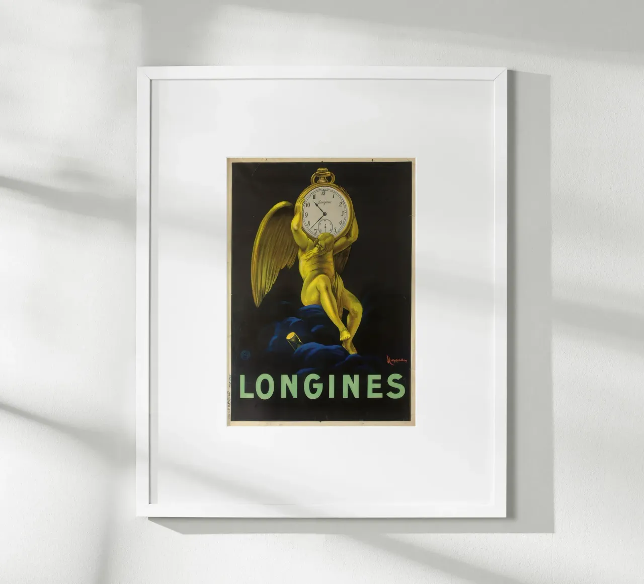 Gli orologiai svizzeri Longines poster con telaio in plastica da mix mate