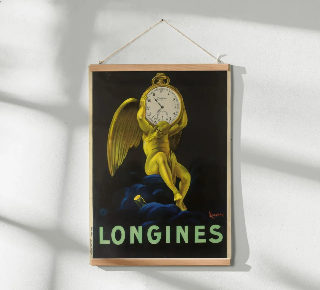 Gli orologiai svizzeri Longines poster con telaio in plastica da mix mate