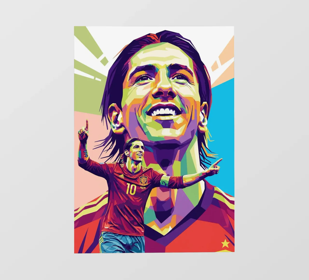 Fernando Torres con l'iconico sorriso pellicola backlit da Hantamrata