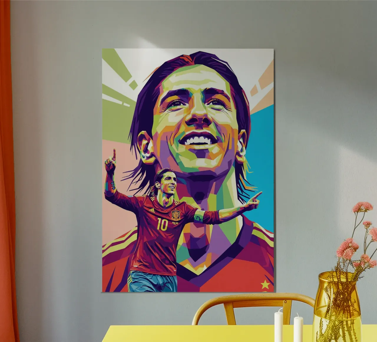 Fernando Torres con l'iconico sorriso poster da Hantamrata