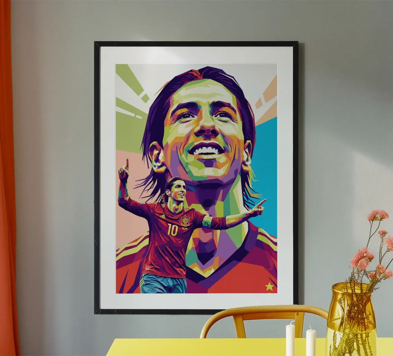 Fernando Torres con l'iconico sorriso poster da Hantamrata