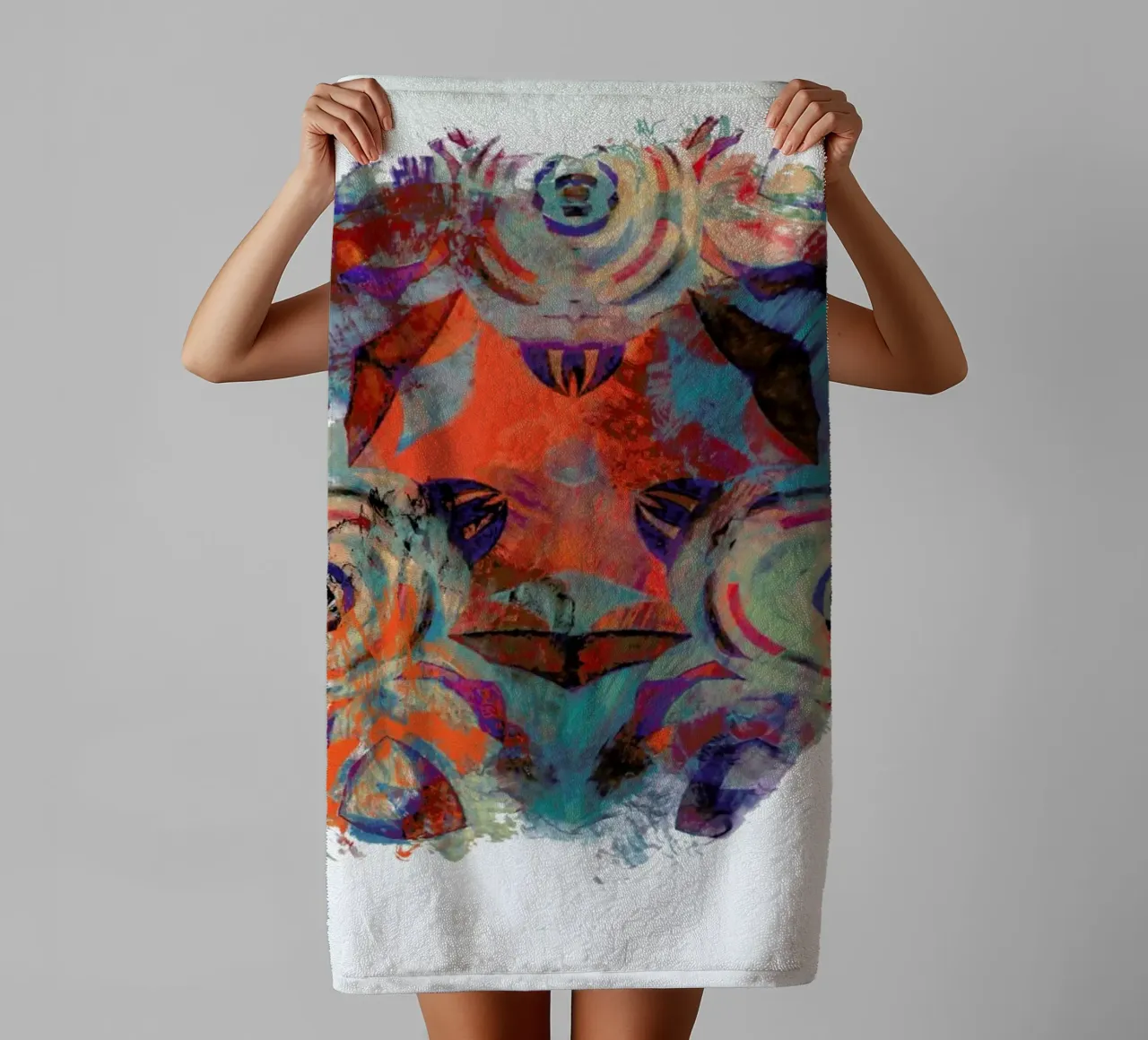 Abstract Sketch 2 asciugamano da bagno da In Full Color