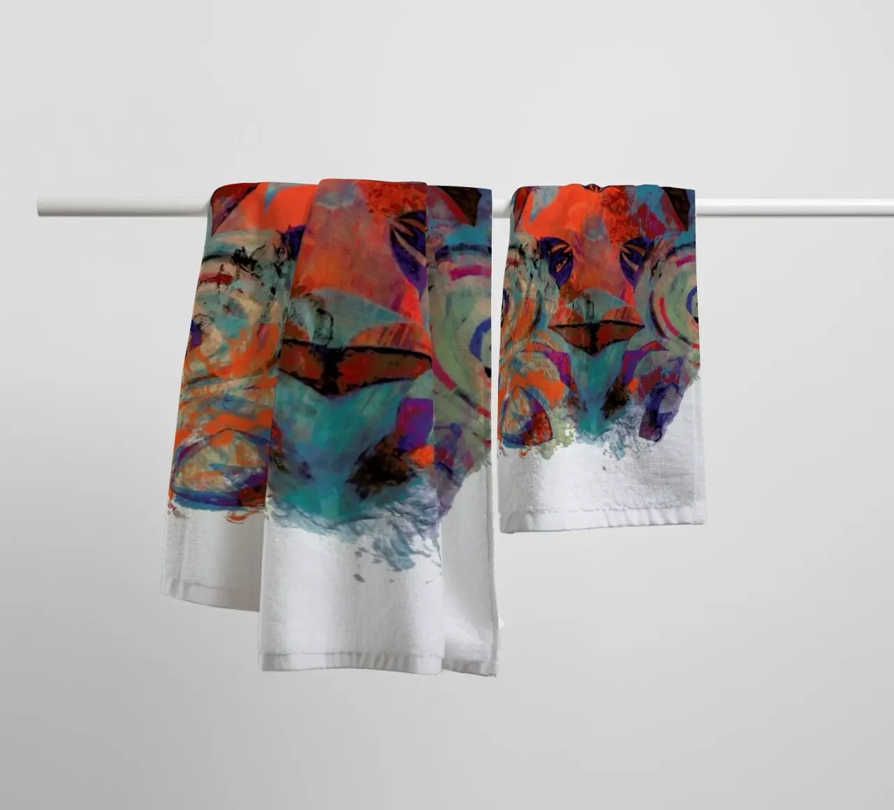 Abstract Sketch 2 asciugamano da bagno da In Full Color