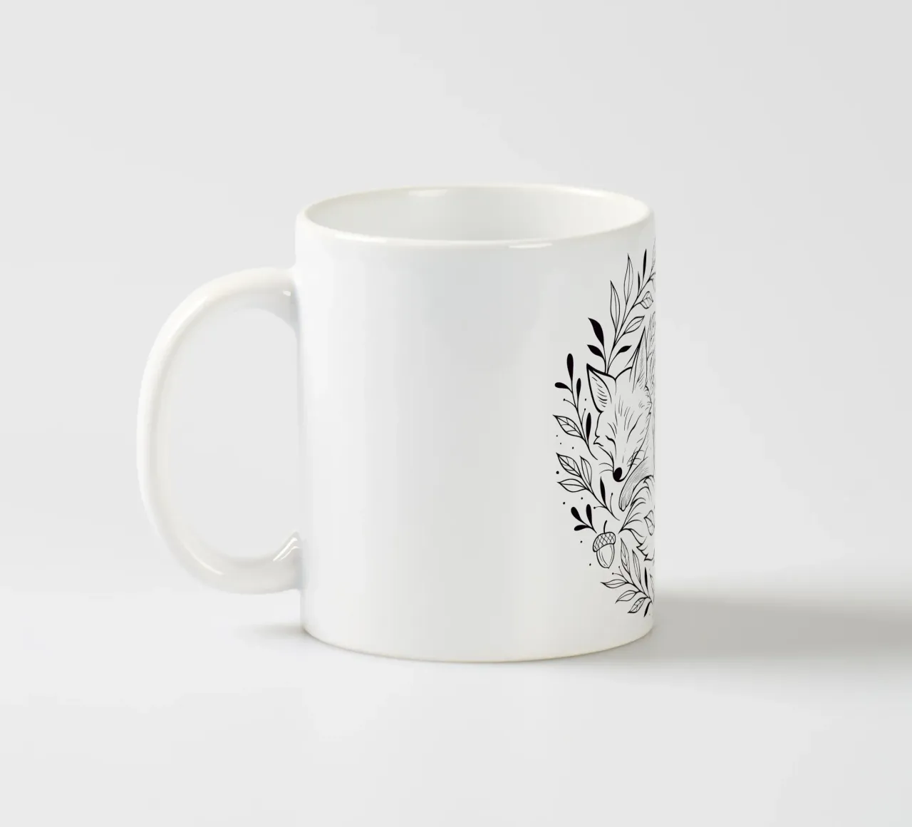 Ember Dreams Volpe d'autunno tazza in ceramica da easternspringco