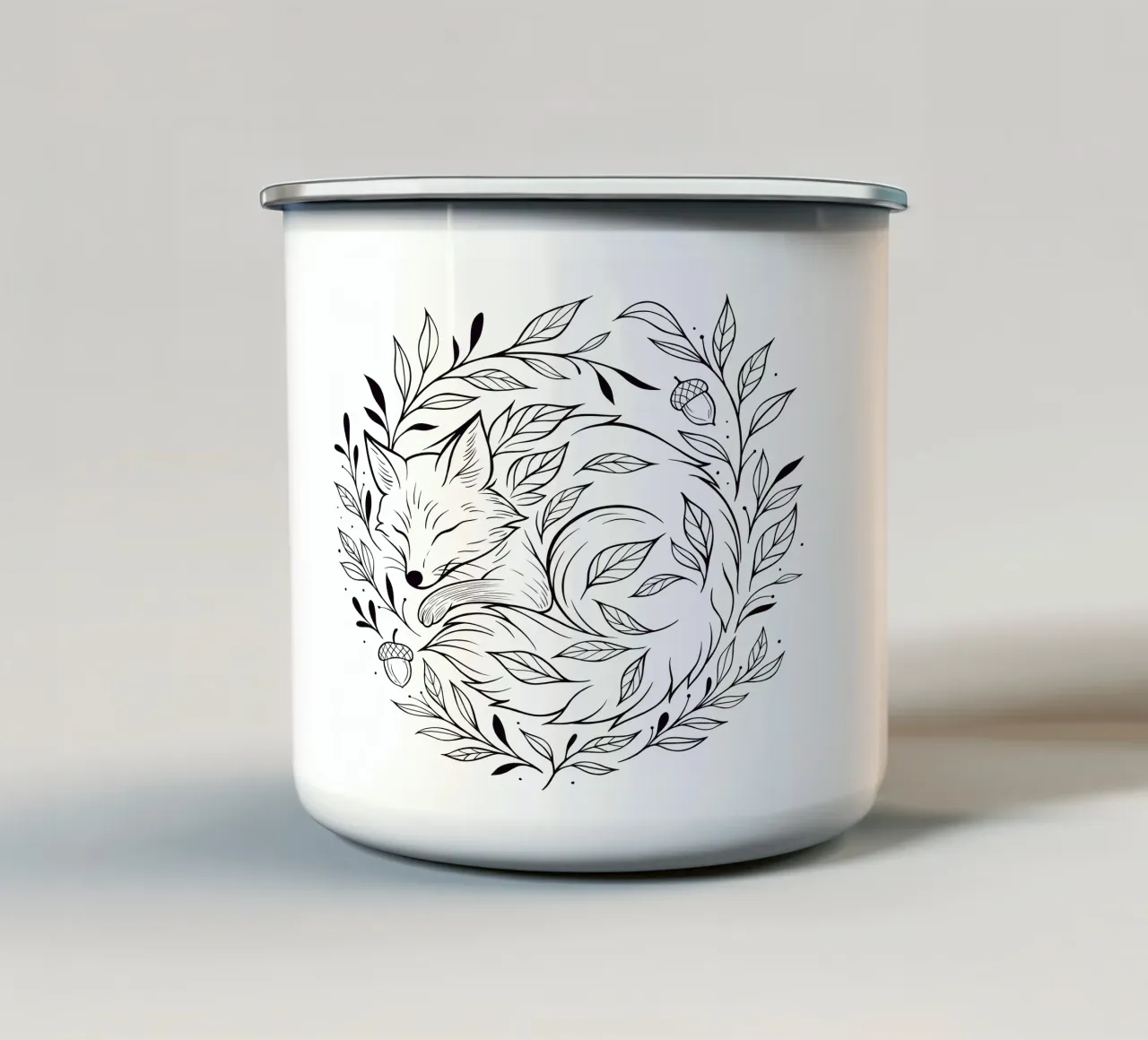 Ember Dreams Volpe d'autunno tazza in smalto da easternspringco