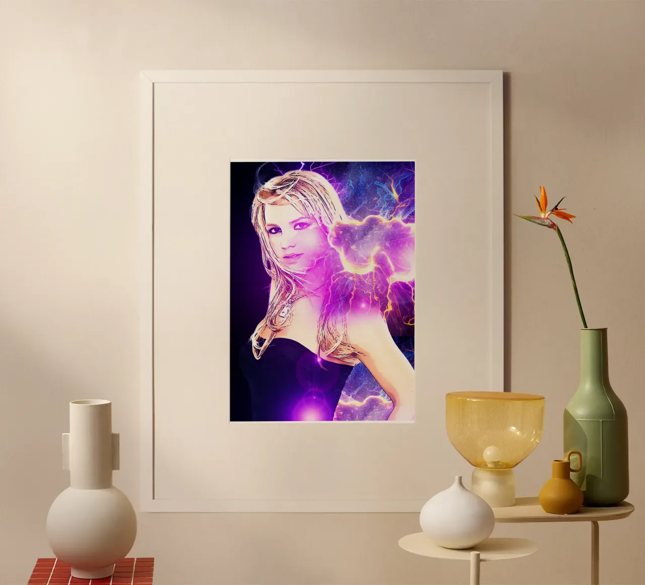 1001 Aura elettrica con Britney poster da aank1001
