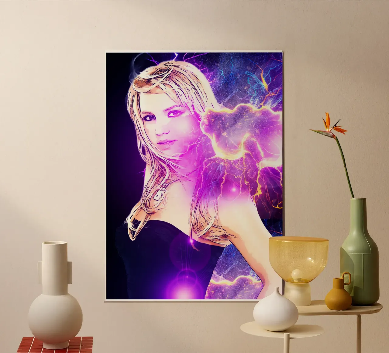 1001 Aura elettrica con Britney poster da aank1001