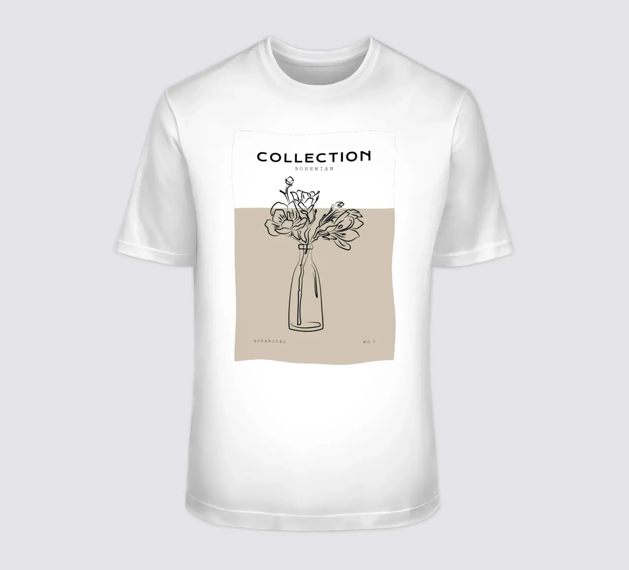 Boho Bohemian 10 Vase Paeonia t-shirt da Boho Print Collection