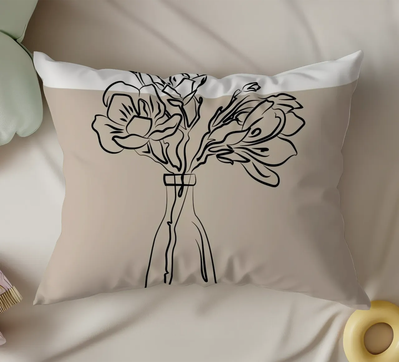 Boho Bohemian 10 Vase Paeonia cuscino da Boho Print Collection