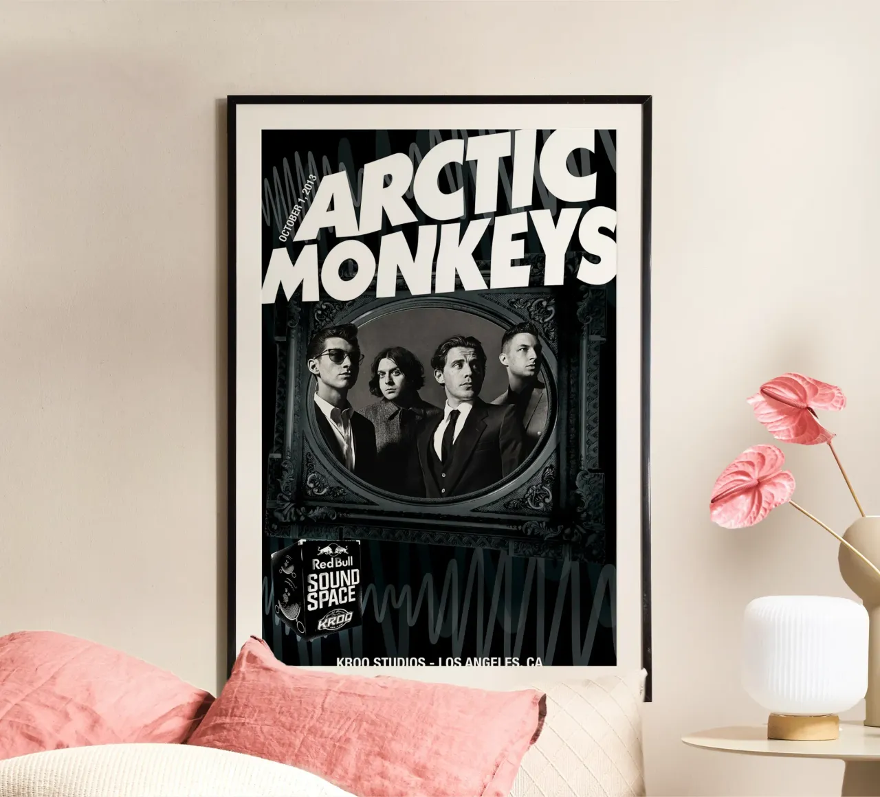 Sound Space Arctic Monkeys Concert Poster poster con telaio in alluminio da GleYYY