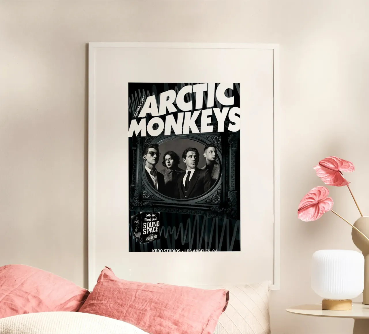 Sound Space Arctic Monkeys Concert Poster poster con telaio in alluminio da GleYYY