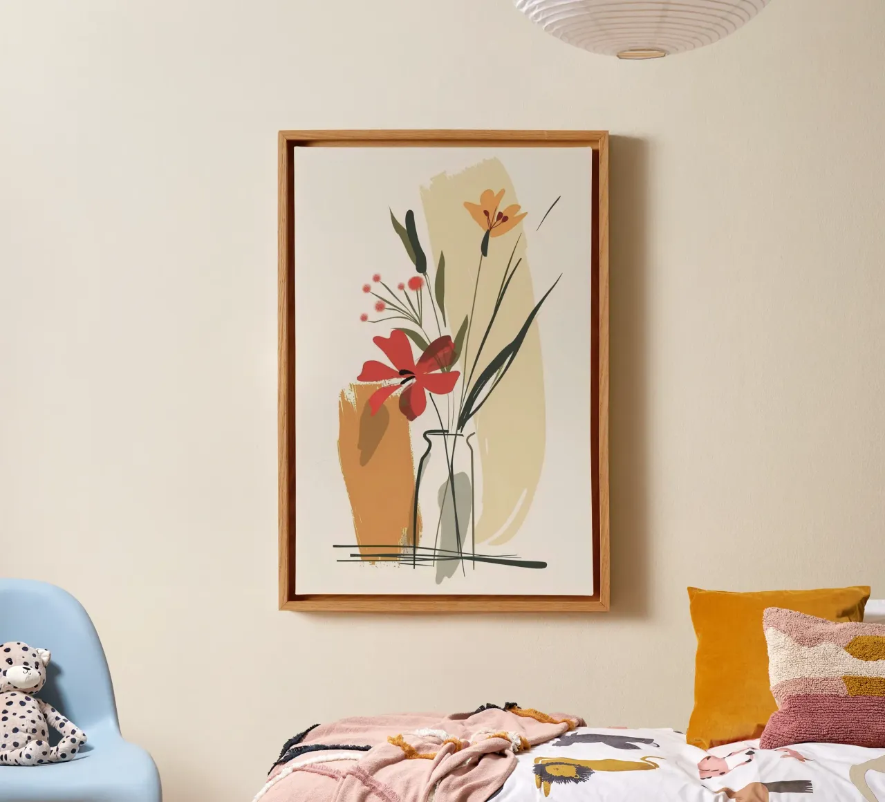 paint the shape vase tela con Cornice a cassetta da chaodays