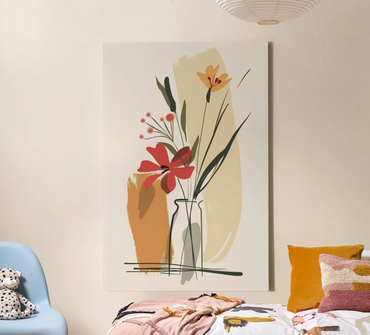 paint the shape vase tela con Cornice a cassetta da chaodays
