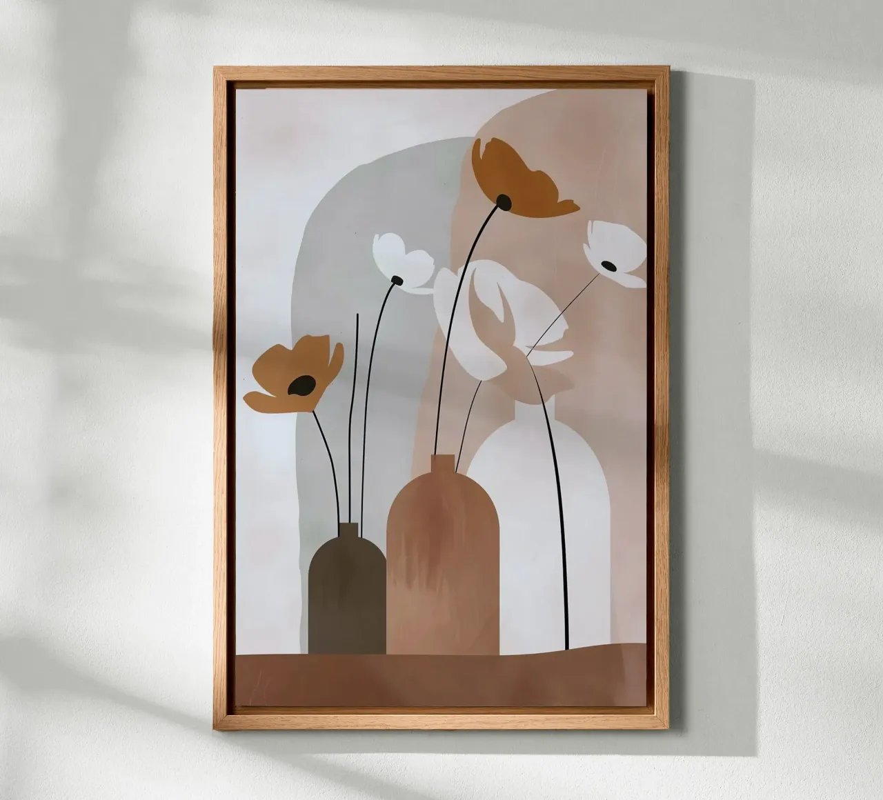shape colors vase tela con Cornice a cassetta da chaodays