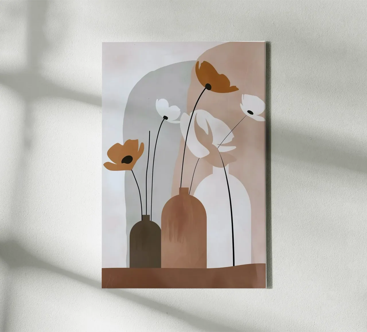 shape colors vase tela con Cornice a cassetta da chaodays