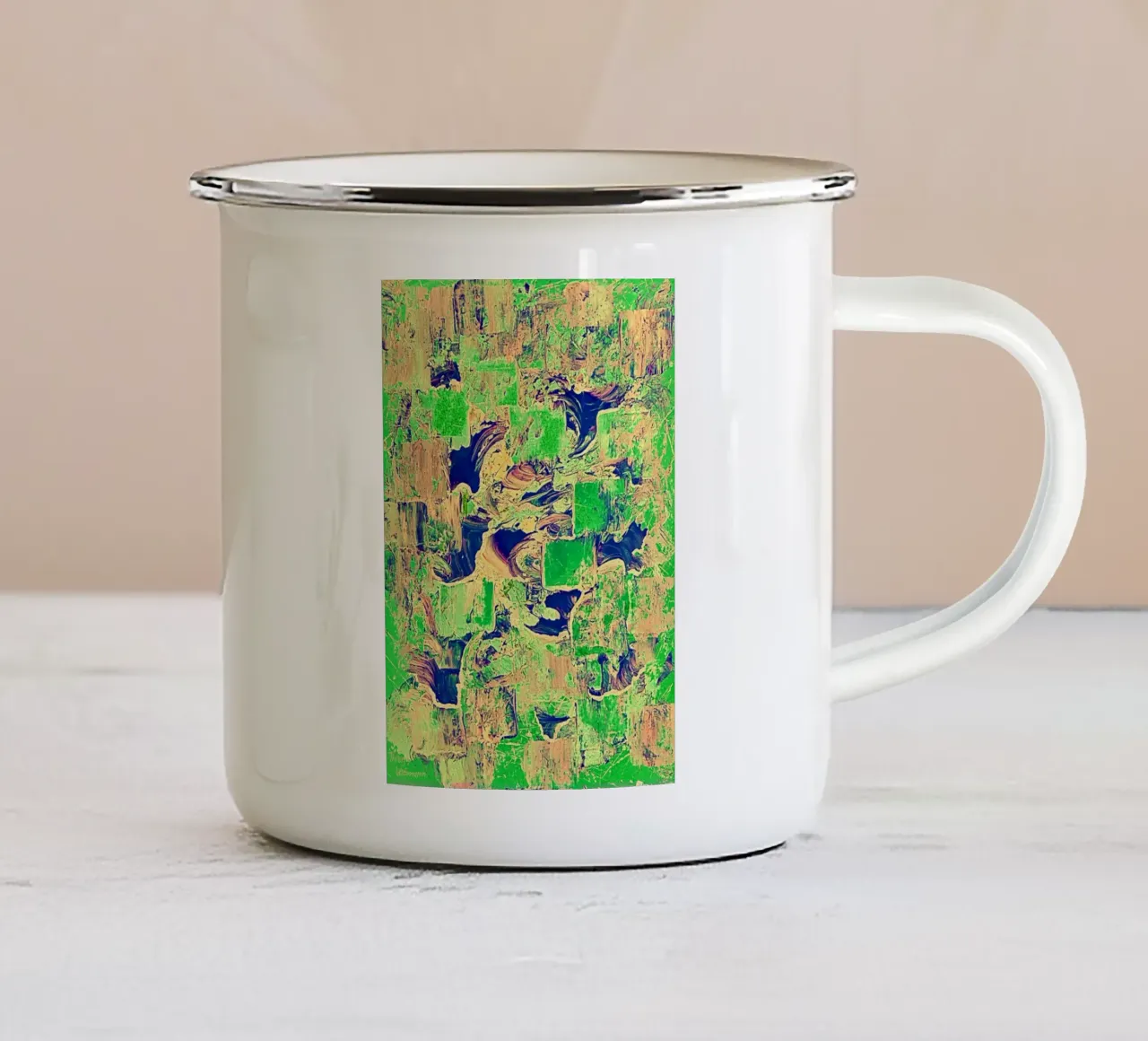 IDEAL GIFT 72 invers tazza in smalto da Thierry Vobmann Abstract painting