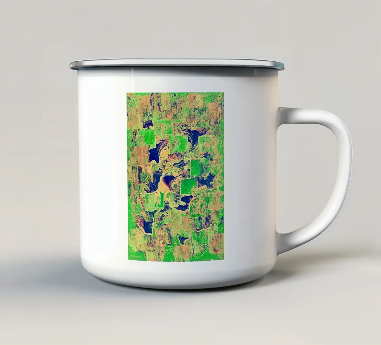 IDEAL GIFT 72 invers tazza in smalto da Thierry Vobmann Abstract painting
