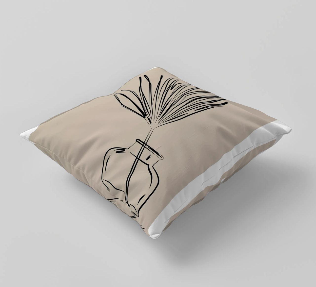 Boho Bohemian 10 Vase Palm cuscino da Boho Print Collection