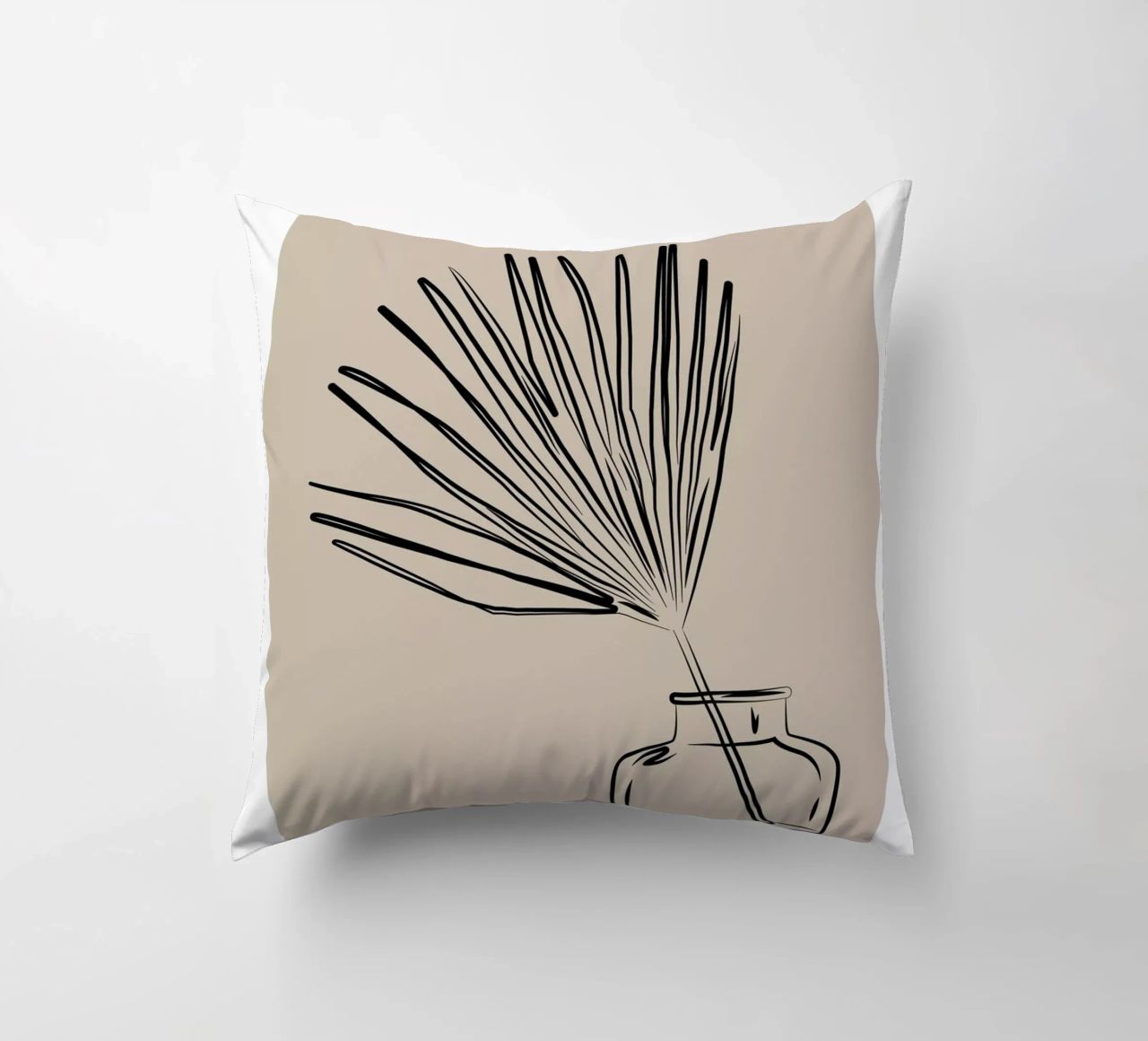 Boho Bohemian 10 Vase Palm cuscino da Boho Print Collection