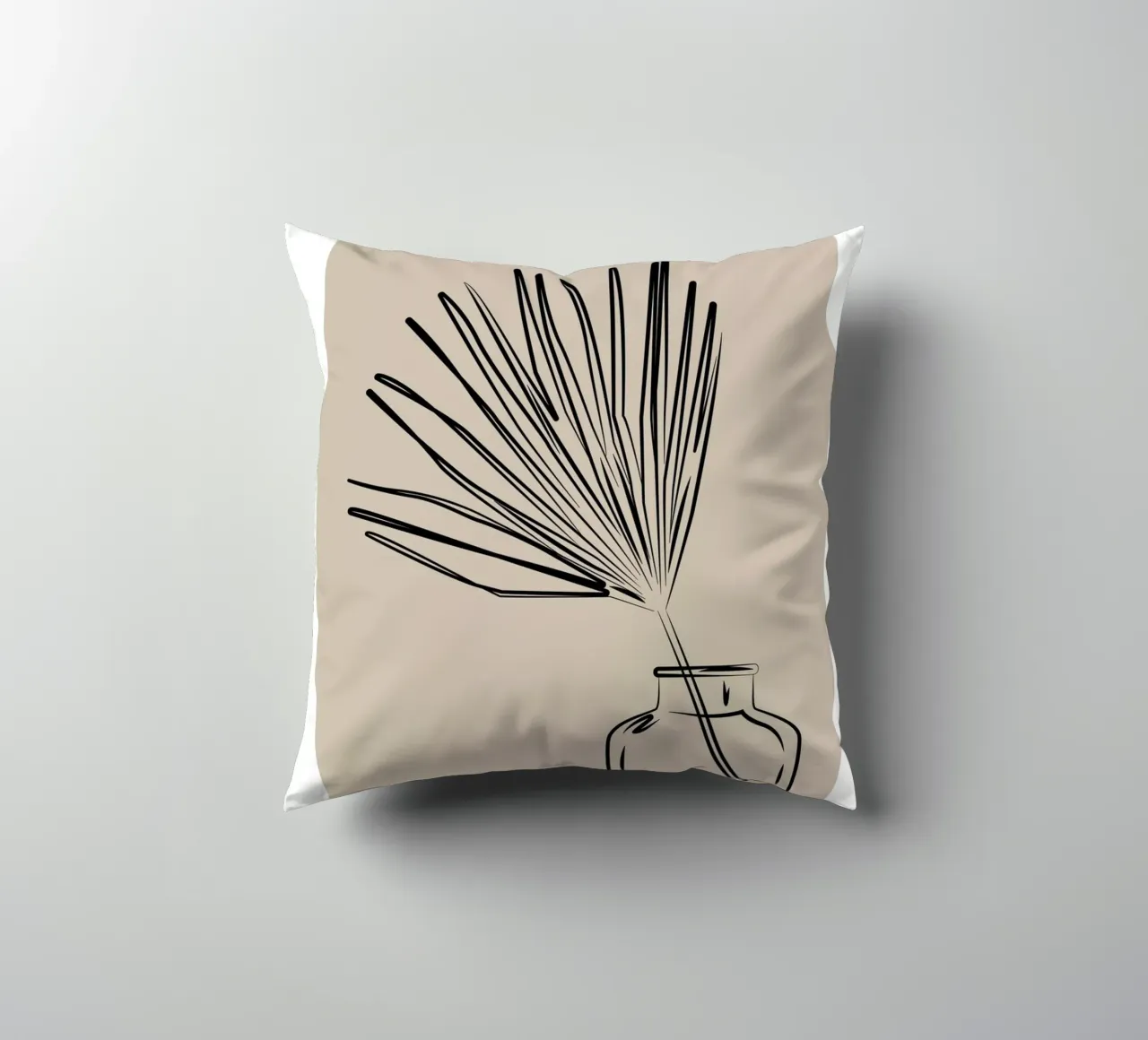 Boho Bohemian 10 Vase Palm cuscino da Boho Print Collection