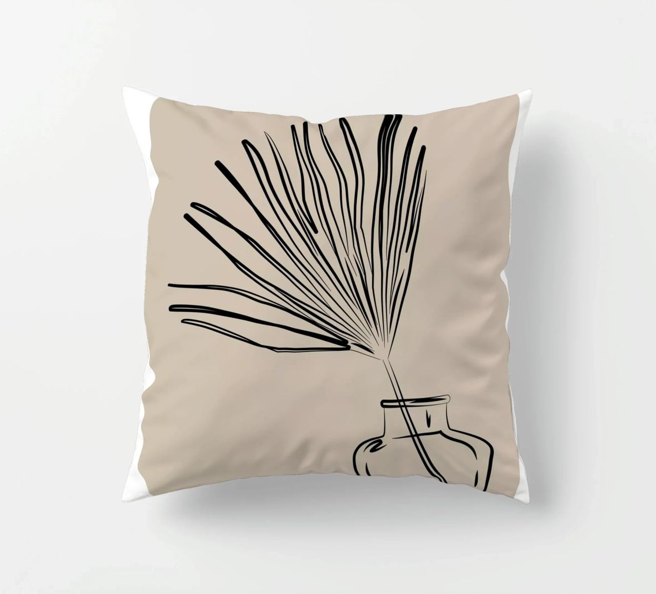 Boho Bohemian 10 Vase Palm cuscino da Boho Print Collection